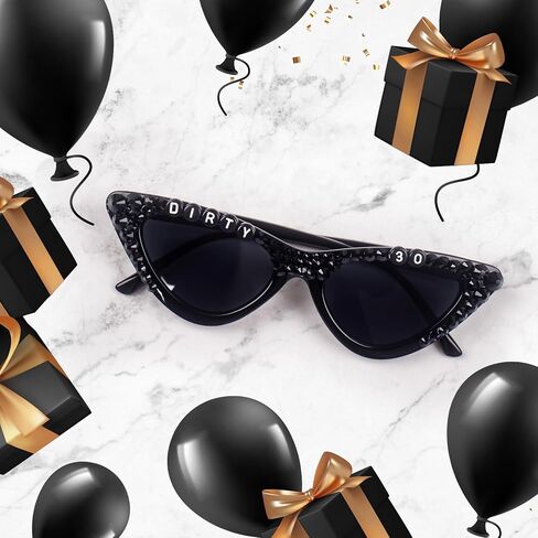30th Birthday Glasses - 'Dirty 30' Birthday Party Supplies，Birthday Glasses for Death to My 20s for My Youth Funny Thirtieth Birthday Gift Accessories Party Favors in Saudi Arabia