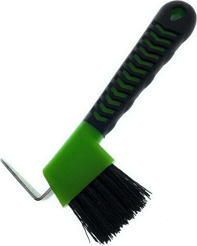 Macmaxe Ergonomic Horse Hoof Brush مع اختيار الصلب المقاوم للصدأ الشاق والشعيرات النايلون المتينة-مثالية لرعاية الحافر ، وسهلة التنظيف ومناسبة للمبتدئين والركاب المتقدمين (الأزرق) in Kuwait