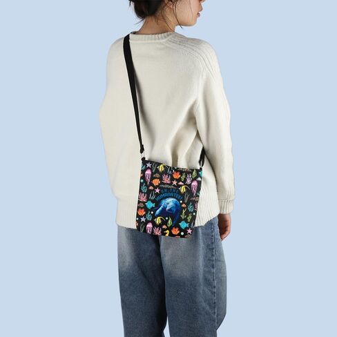 Funny Manatee Crossbody Bag Manatee Lover Bag Manatee Mom Gift Sea Cow Gift Sea Animal Gift in Kuwait