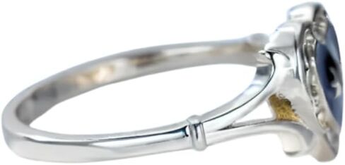 Valentine Heart المينا الإيطالية 925 الخاتم الفضي الاسترليني للنساء ، الخاتم المصنوع يدويًا ، خاتم Engagemnet ، حلقة الوعد ، حلقة عيد الحب (المينا الأحمر - الفضة ، 9) in Kuwait