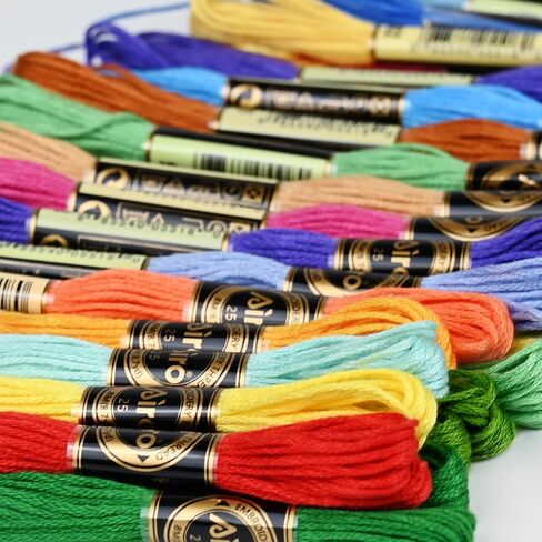 500 Skeins Embroidery Floss - 500 Color Rainbow Cross Stitch Thread, 26.3ft Each Skein Embroidery Cotton Thread for Cross Stitch, Embroidery, Craft Floss, Bracelet Making in Kuwait