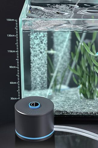 مضخة هواء حوض السمك منافذ مزدوجة ، مضخة هواء أسماك أسماك هادئة فائقة 20-600 جالون ، 5W 110 فولت مضخة هيراتور ماء صامت ، تصل إلى 10 لتر/دقيقة 0.022MPa قابلة للتعديل in Kuwait