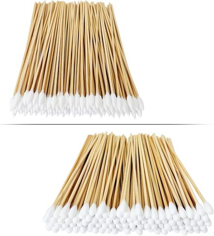 500/200PCS Gun Cleaning Swabs - 6 Inch Long Cotton Swabs - Lint Free, Highly Absorbent Gun Swabs for Precision Gun Cleaning, Applying in Kuwait