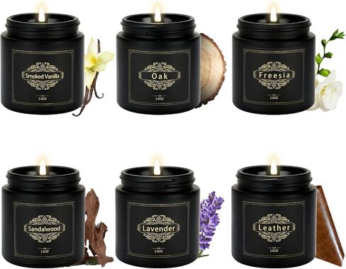 6 Pack Candles for Home Scented,Jar Candles,Lavender Candle,Aromatherapy Candle Gifts Set for Women,Long Lasting Scented Candles Gift for Birthday Mother's Thanksgiving Day Present in Saudi Arabia