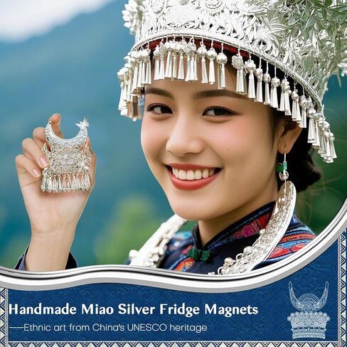Handmade Decorative Fridge Magnets & Cute Car Air Vent Clips, Funny Spiritual knick knacks, Art Vintage Style Kitchen Decor, Girly Car Accessories, Silver Blessing Crown from the East.(Moon Goddess) in Saudi Arabia