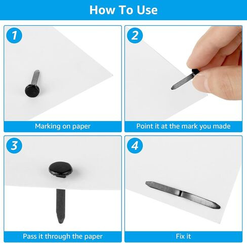 MIVIDE 1000 Pack Multicolor Paper Fasteners, Mini Round Brads for Paper Crafts Split Pins, DIY Art Craft Accessories, Scrapbooking Brads, Craft Pins Pushpin (8 x 15 mm) in Kuwait