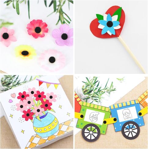 MIVIDE 1000 Pack Multicolor Paper Fasteners, Mini Round Brads for Paper Crafts Split Pins, DIY Art Craft Accessories, Scrapbooking Brads, Craft Pins Pushpin (8 x 15 mm) in Kuwait