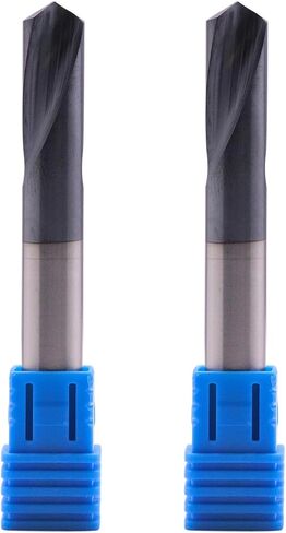 BestParts High Performance 2Pcs Solid Carbide Spotting Drills - AlTiN Coated, 120 Degree, 2 Flute, Spot Drill, 1/2" Shank Diameter, 1-1/4" Flute Length, 3" Overall Length in Saudi Arabia