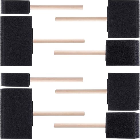 10 PCS 1INCH FOAM PASHERES BRESS WOOD HANDGE WOOD SPONGE PRESSL in Kuwait