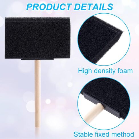 10 PCS 1INCH FOAM PASHERES BRESS WOOD HANDGE WOOD SPONGE PRESSL in Kuwait