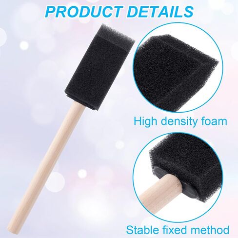 10 PCS 1INCH FOAM PASHERES BRESS WOOD HANDGE WOOD SPONGE PRESSL in Kuwait