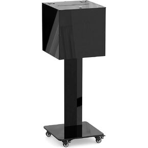 GARVIN Suggestion Box with Stand, Lockable Acrylic Donation Box with Slot, Secure Voting Box with Wheels for Fundraising, Charity Events, Schools, Churches & Public Spaces, 13.78"x13.78"x13.78"