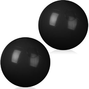 2 Pcs 12 Inch Solid Beach Balls Inflatable Beach Balls Bulk Large Blow up Pool Game Toys for for Summer Beach