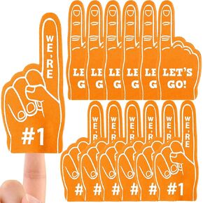 12pcs Foam Finger Mini Foam Fingers 5 Inch Cheerleading for Sports Foam Finger for Sports Events Games Sports Themed Birthday Party (Red) in Kuwait