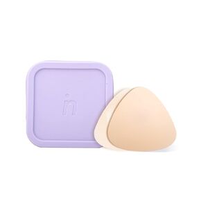 Triangular Ultra-Thin, Reusable, Adhesive, and Hypoallergenic Nipple Covers Kit with Boob Voyage Travel Case Included - Chantilly - For Cup B-D+