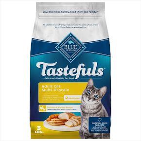 Blue Buffalo Tastefuls Adult Cat Dry Food, Multi-Protein Chicken & Turkey Recipe, 15-lb. Bag