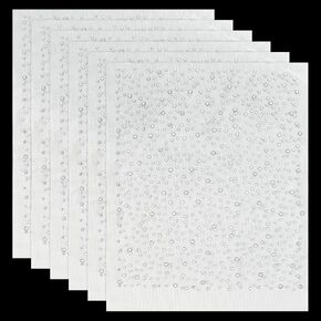 FINGERINSPIRE 8 Sheet Glitter Rhinestone Iron on Transfers 16 pcs Glass Rhinestone Hotfix Appliques Crystal Rhinestone Decals Hot Melt Sparkle Flat Round Rhinestone Patches for Clothing Embellishment