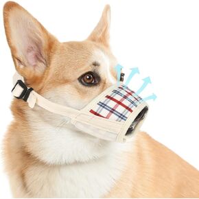 Dog Muzzle,Print Pet Muzzle for Small Medium Large Sized Dogs Anti Biting Barking Chewing,Air Mesh Breathable Drinkable Nylon Pattern Puppy Muzzle with Adjustable Loop Anti-Dropping -Space Animal,S