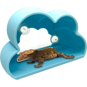 Cloud Hide for Reptiles & Amphibians, Habitat Accessory Crested Gecko, Leopard Gecko Hide, Dart Frogs, and More Hide (Lavender Bliss, Medium)