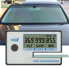 Tint Meter Inspector for Car Window, Portable Solar Tester Meter IR940nm/UV365nm/VLT530nm, with Data Locking and USB Charging Test Accuracy¡À2%,for Solar Film,Agricultural
