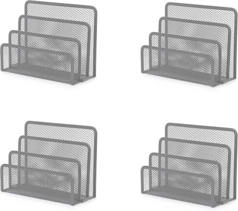 YBM Home Desk Mail Organizer for Office, 3-Slot Mesh Letter Sorter/Holder Black 2250 in Kuwait