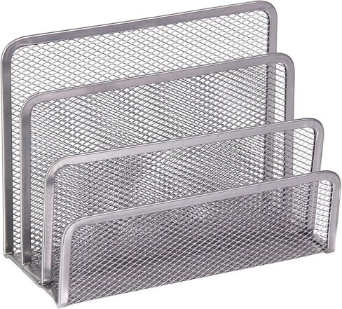 YBM Home Desk Mail Organizer for Office, 3-Slot Mesh Letter Sorter/Holder Black 2250 in Kuwait