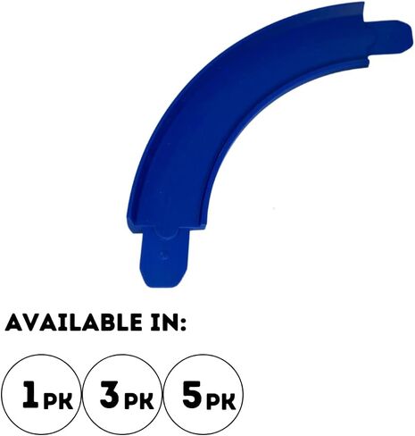 90 Degree Curved Tracks Compatible with Hot Wheels Racetracks | Create Epic Race Tracks | 90 Degree Turns Multipacks | Made in USA (90 Degree, 5-Pack) in Kuwait