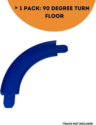 90 Degree Curved Tracks Compatible with Hot Wheels Racetracks | Create Epic Race Tracks | 90 Degree Turns Multipacks | Made in USA (90 Degree, 5-Pack) in Kuwait