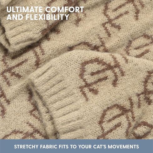 سترة Cat Ladies Sphynx Cat - سترات كيتي مريحة وأنيقة للقطط فقط - لوازم ملابس القطط الدافئة - قميص مصمم للقطط الخالية من الشعر - ملابس Cat sphynx - L in Kuwait