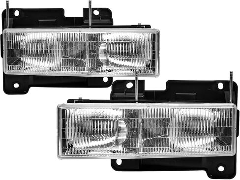 Headlights Assembly for 1994 1995 1996 1997 1998 Chevy Silverado C/K 1500 2500 3500 Pick up Suburban,1995-1999 Tahoe Head lights Headlamp, Factory Sytle in Saudi Arabia