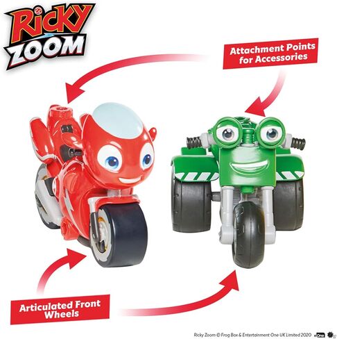Ricky Zoom Loop & Scootio Motorcycle Toys (Set of 2), Multi in Kuwait