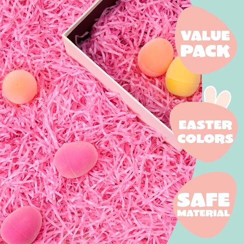 JOYIN 12 Oz Easter Plastic Grass in 6 Colors Shred Packaging Filler for Basket Filling, DIY Gift Wrapping, Easter Egg Stuffer Party Supplies in Saudi Arabia
