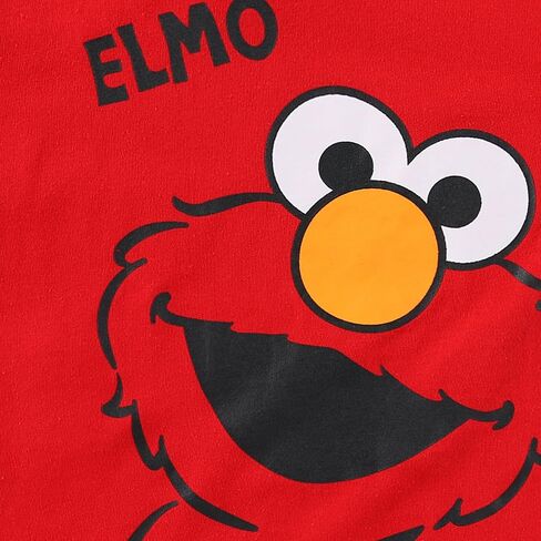 Sesame Street Boys’ 4 Pack T-Shirts for Infant and Toddler Kids – Blue/Red/Yellow/Green in Kuwait