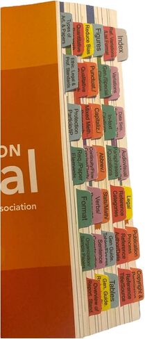 Book Tabs for The MLA 9th Edition: Color-Coded, Repositionable Sticky Tabs – Includes Alignment Card & Blank Tabs for Custom Sections (Book not Included) in Saudi Arabia
