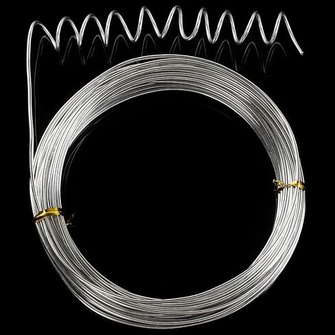 14 Gauge Aluminum Wire 131.2 Feet, Silver Aluminum Wire 2mm, Craft Armature Wire, Bendable Metal Wire for Making Beading Jewelry Craft Dolls Skeleton DIY Crafts (32.8 Per Roll,4 Packs) in Kuwait