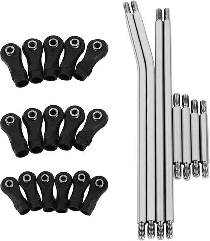 LCG Girder Frame Hard Stainless Steel Linkage Link Rod End for 1/10 RC Crawler Axial SCX10 II III TRX4 Capra 1.9 UTB Metal Links Upgrades (Capra 1.9 UTB) in Kuwait