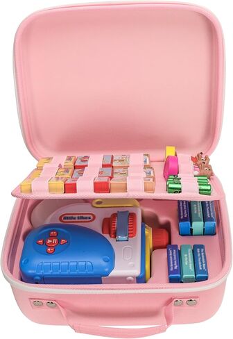 Carrying Case Compatible with Little Tikes Story Dream Machine, Portable Storage Case Fits Little Tikes for Story Dream Machine Books Starter Set (Up to 5 Sets), CASE ONLY, Blue RED in Kuwait