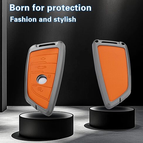 Key Fob Cover with Heavy-duty Keychain for BMW 3 4 5 6 7 Series X1 X2 X3 X4 X5 X6 Classic in Kuwait