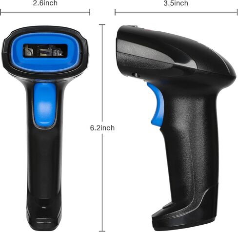 Esup Barcode Scanner with Stand USB Barcode Scanner Wired Handheld Laser Barcode Reader with Adjustable Stand (with Stand) in Kuwait
