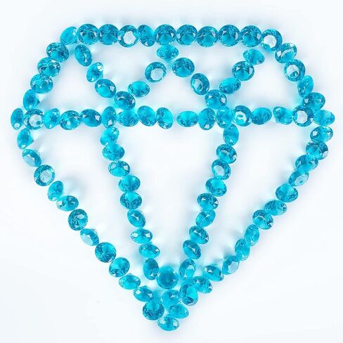 Acrylic Diamond Fake Gems Vase Filler, Babenest 240pcs 3/4 Inch Faux Diamonds Crystals Jewels for Table Scatters Wedding Party Event Arts & Crafts Birthday Decoration Favor (Multicolor) in Kuwait