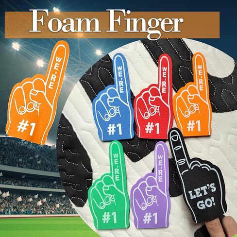 12pcs Foam Finger Mini Foam Fingers 5 Inch Cheerleading for Sports Foam Finger for Sports Events Games Sports Themed Birthday Party (Red) in Kuwait