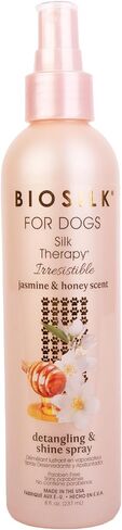 BioSilk for Dogs Therapy Silk Therapy لا يقاوم الرش والاسطوع ، رائحة المعطر ، الرائحة الياسمين والعسل ، خالية من البارابين ، مصنوعة في الولايات المتحدة ، 8 أوقية in Kuwait