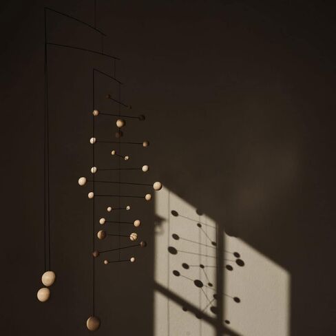 موبايل معلق كاونتر بوينت - لون أسود - 14 بوصة - فولاذ - مصنوع يدويًا في الدنمارك بواسطة Flensted in Kuwait