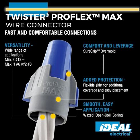 Ideal Electrical 30-1347JR Twister Proflex 347 R/Y, 400/Jar in Saudi Arabia