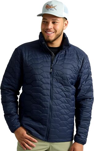 HUK Men's Scale Jacket, DWR Performance Fishing Coat in Saudi Arabia