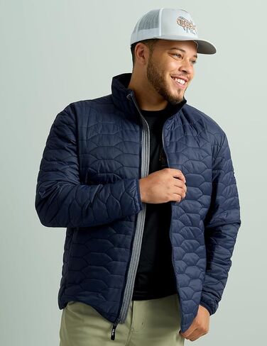 HUK Men's Scale Jacket, DWR Performance Fishing Coat in Saudi Arabia