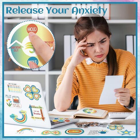 Fulmoon 120 Pcs Calm Anxiety Sensory Stickers Textured Sensory Strips Rainbows Runways Hearts Tactile Rough Adhesive Tactile Fidget Tool for Classroom Desk Adults Teens Anxiety Relief in Kuwait