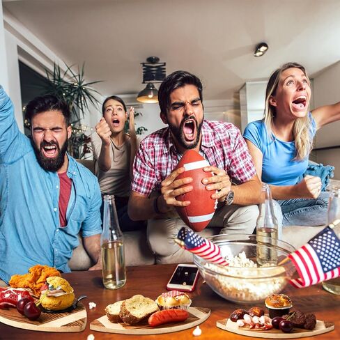 3 Pieces Football Cutting Board Football Serving Tray Hanging Football Gifts for Men Engraved Wooden Cutting Board Decoration for Kitchen Party Holiday Supplies Accessories, 3 Sizes (Light Brown) in Kuwait