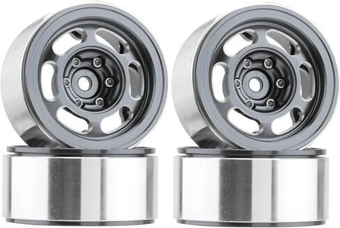 مجموعة الإطارات 1.3 "، 70 * 27 مم حافات عجلة Beadlock مع إطارات مطاطية التضاريس الطينية للمخلب المستنقع لـ 1/18 1/24 SCX24 TRX4M RC CAR (اكتب A-BLACK SET) in Kuwait