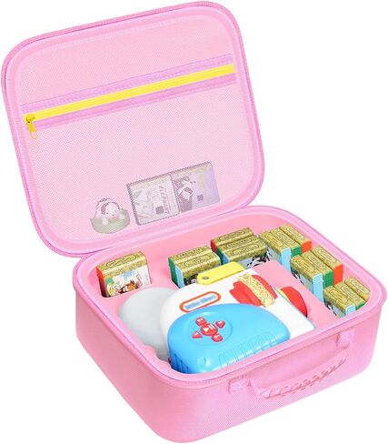 CASE متوافقة مع Little Tikes Story Dream Machine Set ، حقيبة تخزين Toys المصممة لتنظيم كتب القصص ومشغل الصوت ومجموعة أحرف Littles ، Blue & Red (CASE فقط) in Kuwait